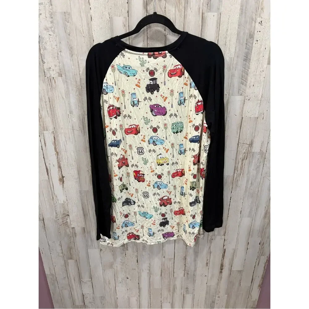 Little Snuggles XL Disney Cars Bamboo Pajama Top Lightning McQueen Long Sleeve